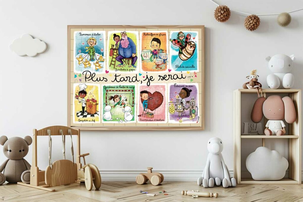 Puzzle pour Enfants : Les Métiers Imaginaires - 100 Pièces
