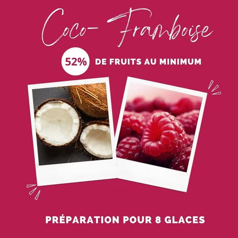 EMERO - Glace pour Chien / Coco - Framboise - Origine : France 🐾