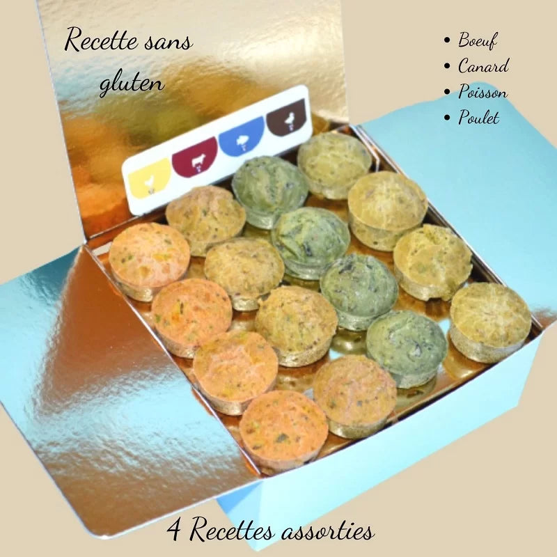 EMERO - Boîte de Biscuits pour Chien 4 Recettes - Origine : France