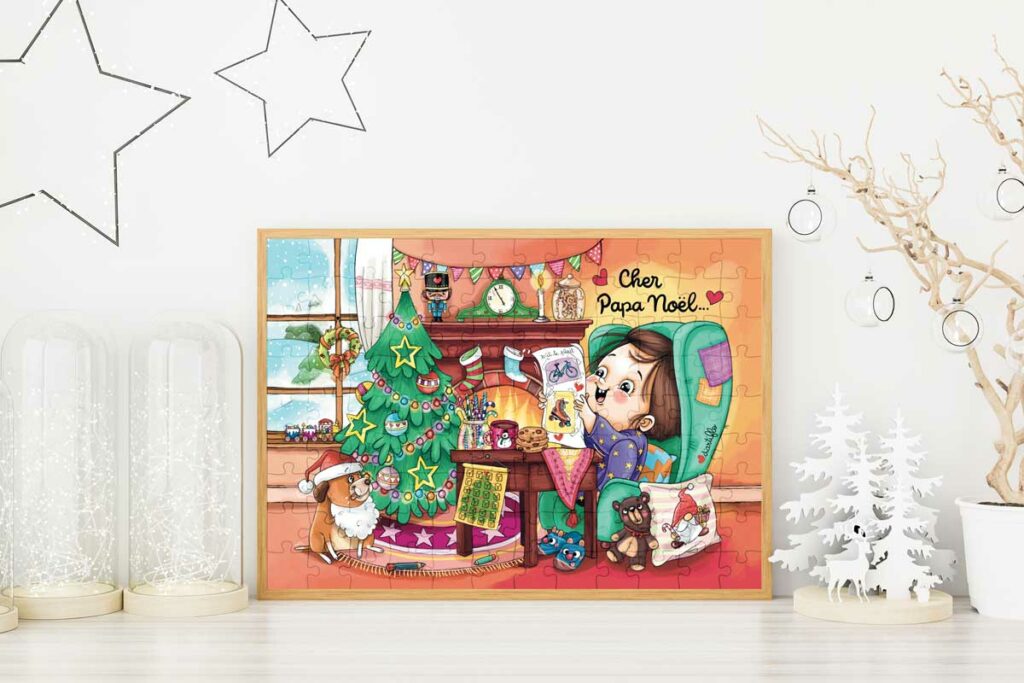 Puzzle pour Enfants : La Lettre de Noël - 100 Pièces