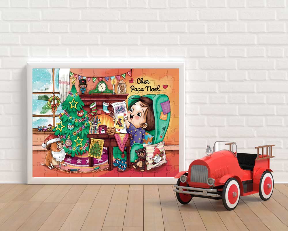 Puzzle pour Enfants : La Lettre de Noël - 100 Pièces