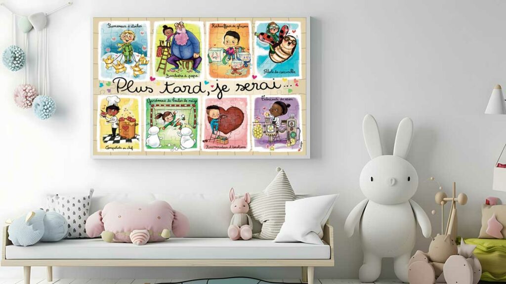 Puzzle pour Enfants : Les Métiers Imaginaires - 100 Pièces