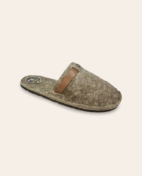 Chaussons CHAM Gris – Confort Absolu en Laine Artisanal Made in France