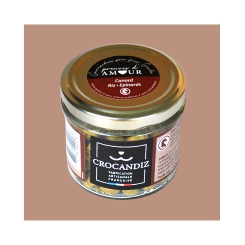 Biscuits Naturels pour Petit Chien - Canard & Épinard (45g) & Fabriqués en France | Bio, Sans Gluten & Vitalité