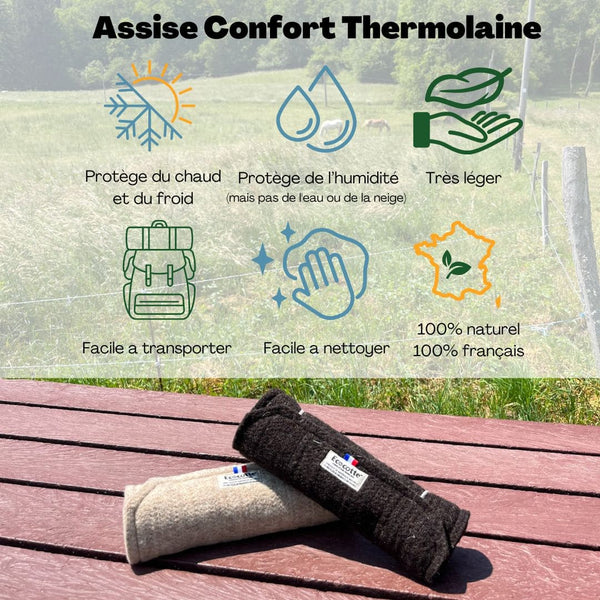 Assise Confort en Laine Naturelle — Siège Isolant Made in France | EMERO