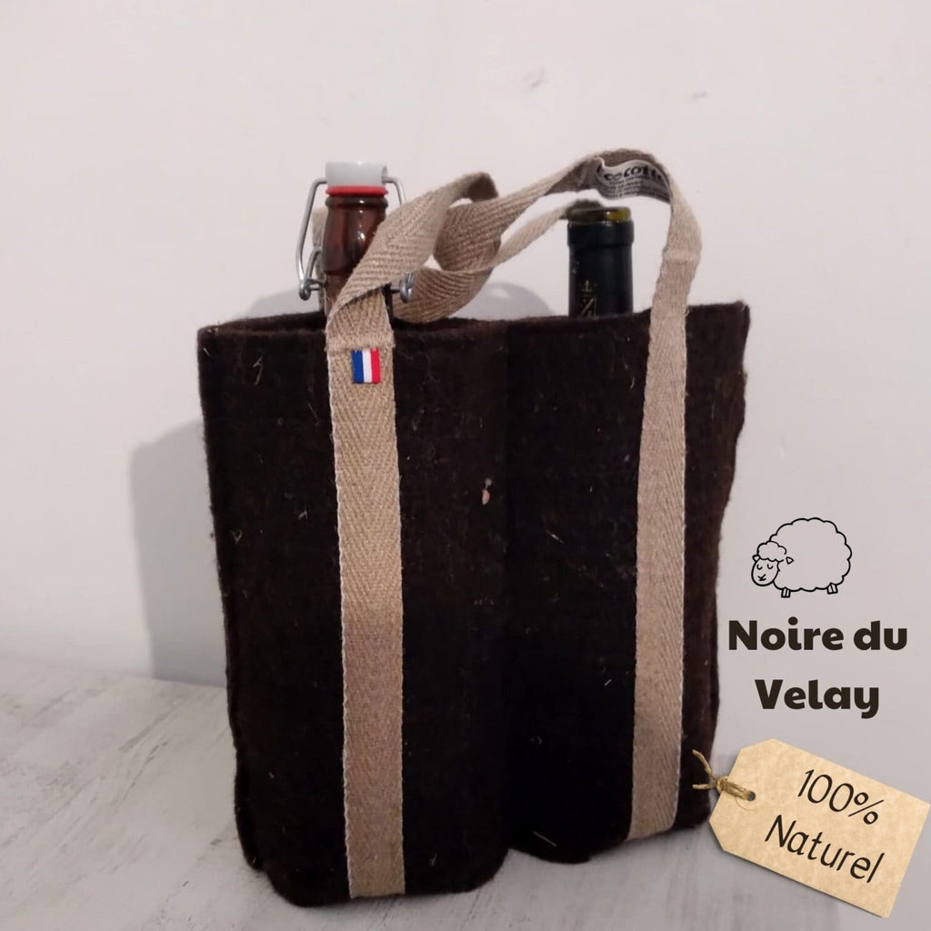 Double Pochette Isotherme Naturelle & Fabriquée en France | Laine & Lin BIO