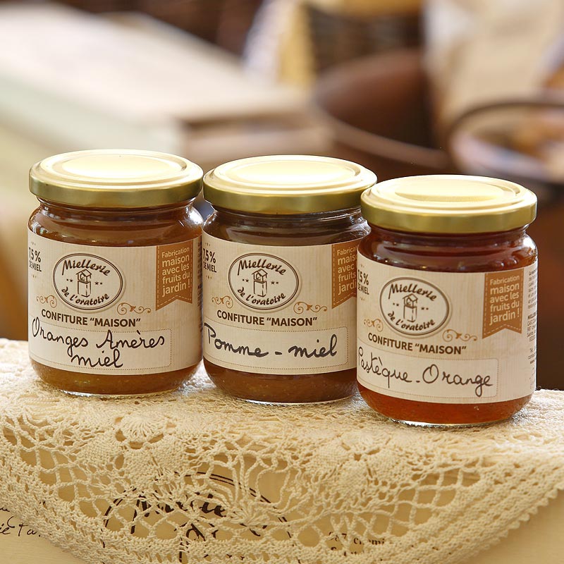 EMERO - Confiture au miel "Maison" aux Fruits du Jardin - Origine : France