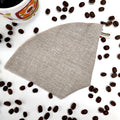 Filtre à Café Lavable Zéro Déchet en Lin Naturel Français & Fabriqué en France (Lot de 3)