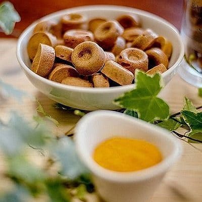 Biscuits Naturels pour Chien - Poulet & Curcuma & Fabriqués en France | Bio & Antioxydants