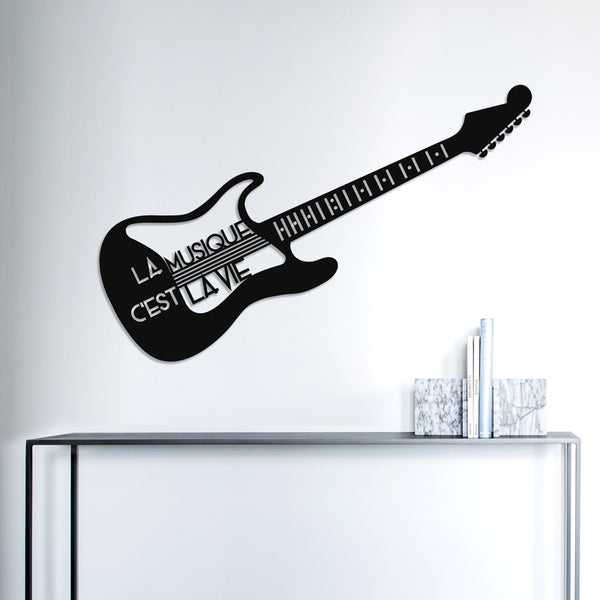 Décoration Murale Guitare en Métal — Made in France | EMERO