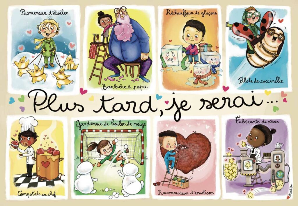 Puzzle pour Enfants : Les Métiers Imaginaires - 100 Pièces