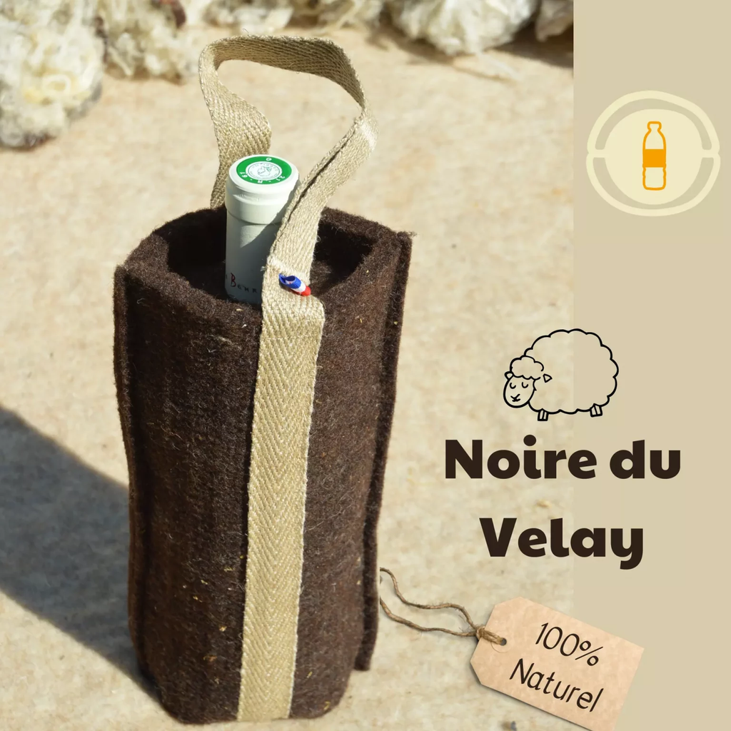 Pochette Isotherme Nomade 100% Naturelle & Fabriquée en France | Laine & Lin Écologique