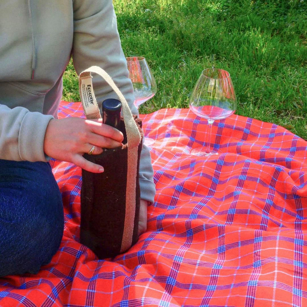 Pochette Isotherme Nomade 100% Naturelle & Fabriquée en France | Laine & Lin Écologique