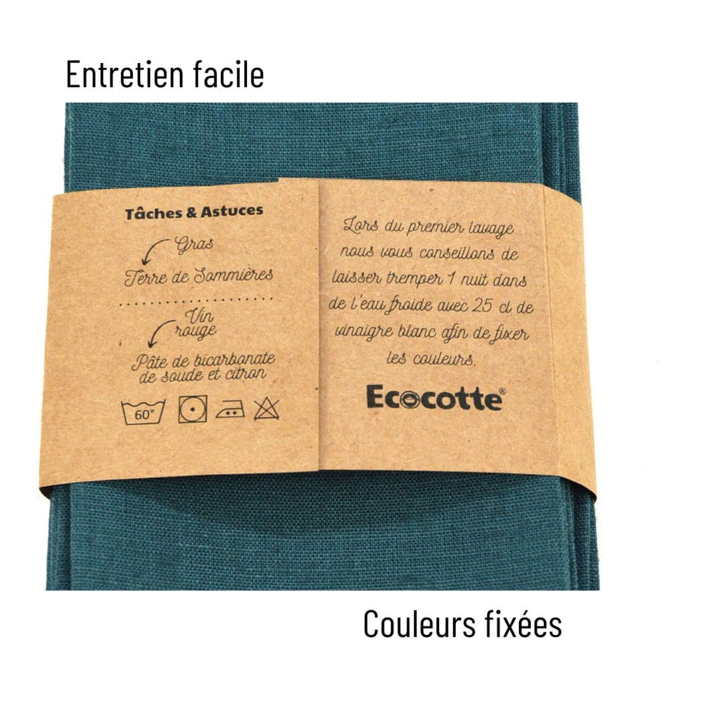 Lot de Serviettes en Lin Français & Fabriqué en France | Table Durable & Écologique