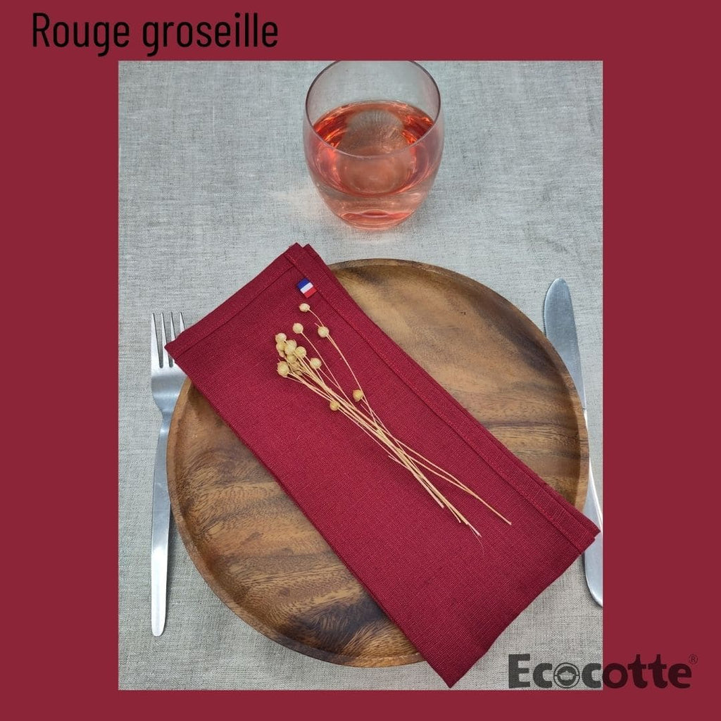 Serviette de Table en Lin Français & Fabriquée en France | Élégance Durable & Zéro Déchet