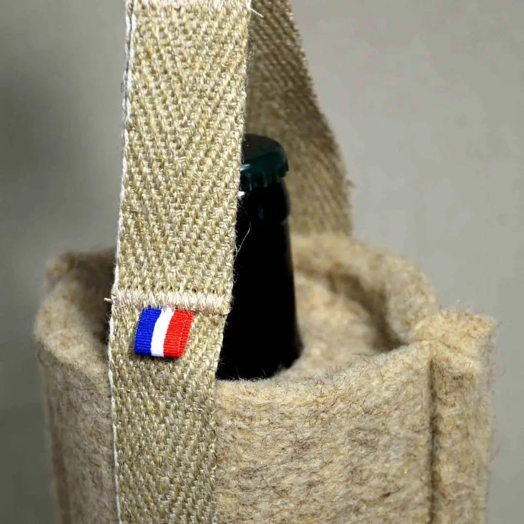 Pochette Isotherme Nomade 100% Naturelle & Fabriquée en France | Laine & Lin Écologique