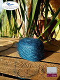 EMERO - Fil Plume à tricoter - Mohair et Soie - Bleu Canard - Origine : France 🧶