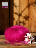 EMERO - Laine à tricoter - Mohair et Soie - Fushia - Origine : France