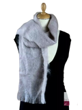 EMERO - Écharpe en Mohair et Soie - Grège - Origine : France (Tarn)