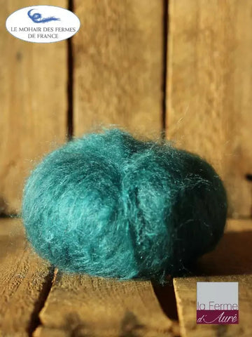 EMERO - Pure laine mohair à tricoter - Col Vert - Origine : France