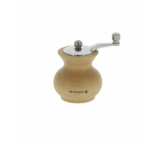 Moulin à Sel de Buyer BOOGIE Bois Naturel (9 cm) | Compact, Mécanisme Acier Inoxydable Garanti à Vie