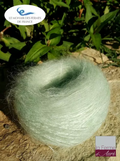 EMERO - Fil Plume à tricoter - Mohair et Soie - Vert Pastel - Origine : France 🧶