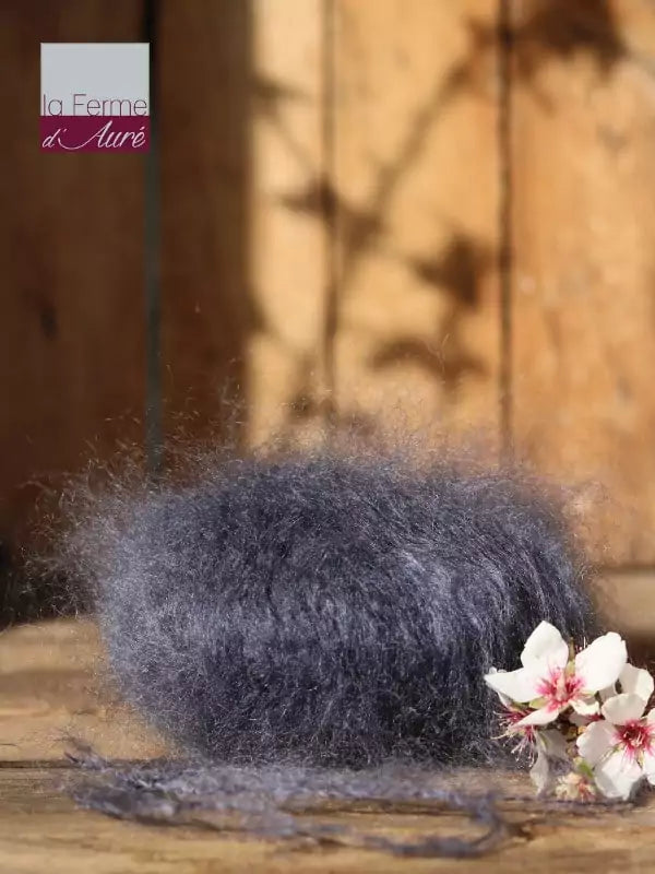 EMERO - Pure laine mohair à tricoter - Gris Ardoise - Origine : France