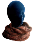 EMERO - Snood Homme - Mohair et Soie - Marron Ecorce - Origine : France