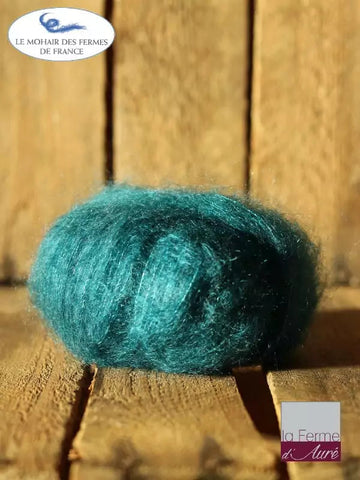 EMERO - Laine à tricoter - Mohair et Soie - Col Vert - Origine : France