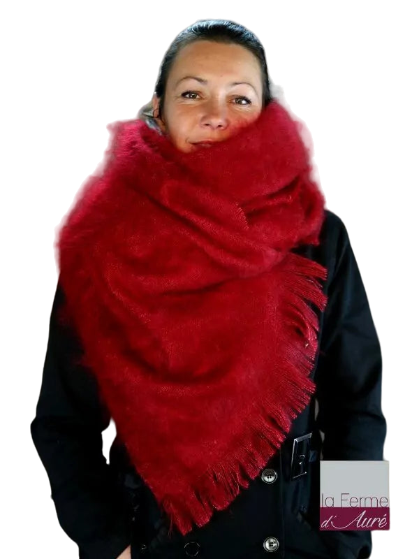 EMERO - Etole Femme - Rouge Grenade - Soie et Mohair - Origine : France