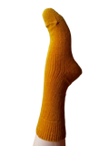 EMERO - Chaussettes Chaudes – Laine et Mohair - Jaune - Origine : Hérault (France)