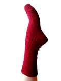 EMERO - Chaussettes Chaudes – Laine et Mohair - Rouge - Origine : Hérault (France)